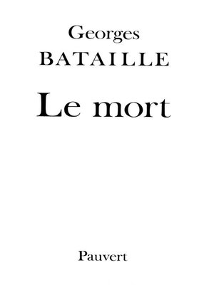 cover image of Le Mort